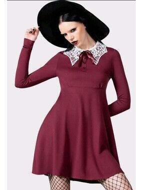 killstar wake the dead shirt dress Killstar Wake The Dead shirt dress in black,, Size